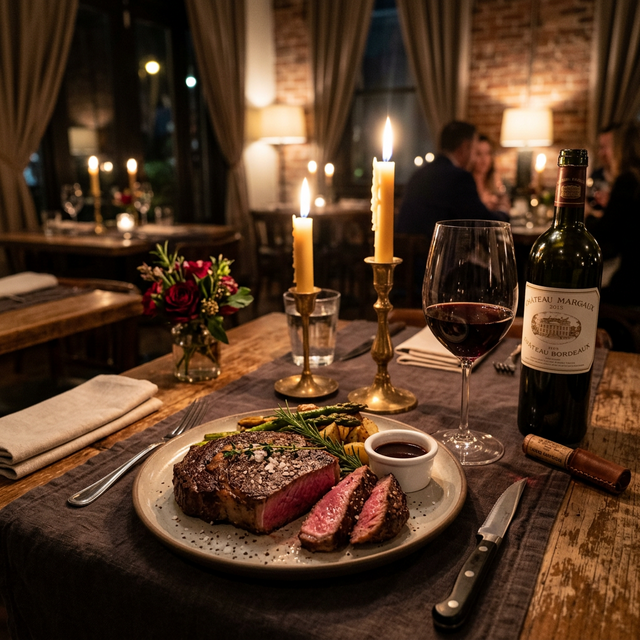 黒毛和牛のステーキ